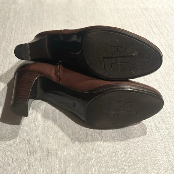 Lauren Ralph Lauren Buckle Heel Ankle Boots - Picture 6 of 10